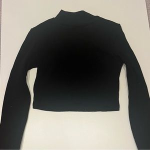 forever 21 black long sleeve mock neck